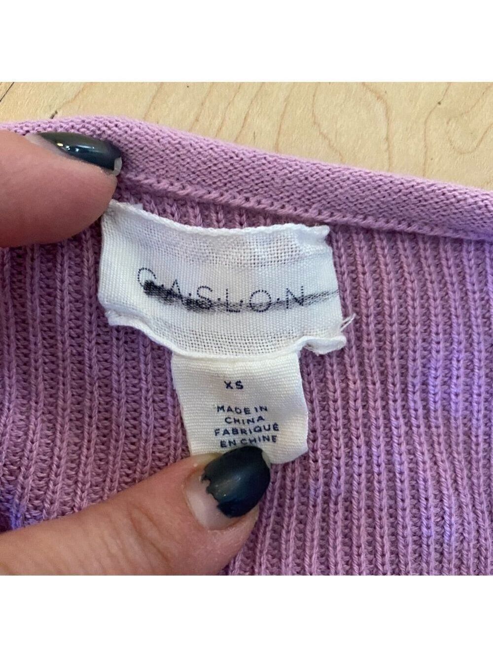 CASLON BNWT Bishop Sleeve Sweater Xsmall Lavender - Picture 8 of 10